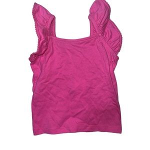JANIE & JACK | NWT PINK RUFFLE SLEEVELESS TOP